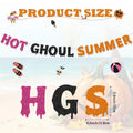 Pre Strong Hot Ghoul Summer Banner Glitter Summerween Hawaii Pool Party Banner, Funny Spooky Summers  Halloween Decorations
